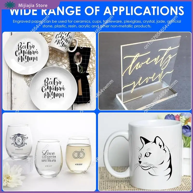 5 قطع من ورق وضع العلامات بالليزر 15 × 10.63 في أوراق الليزر السوداء لوضع علامات ونقش الألياف بالليزر