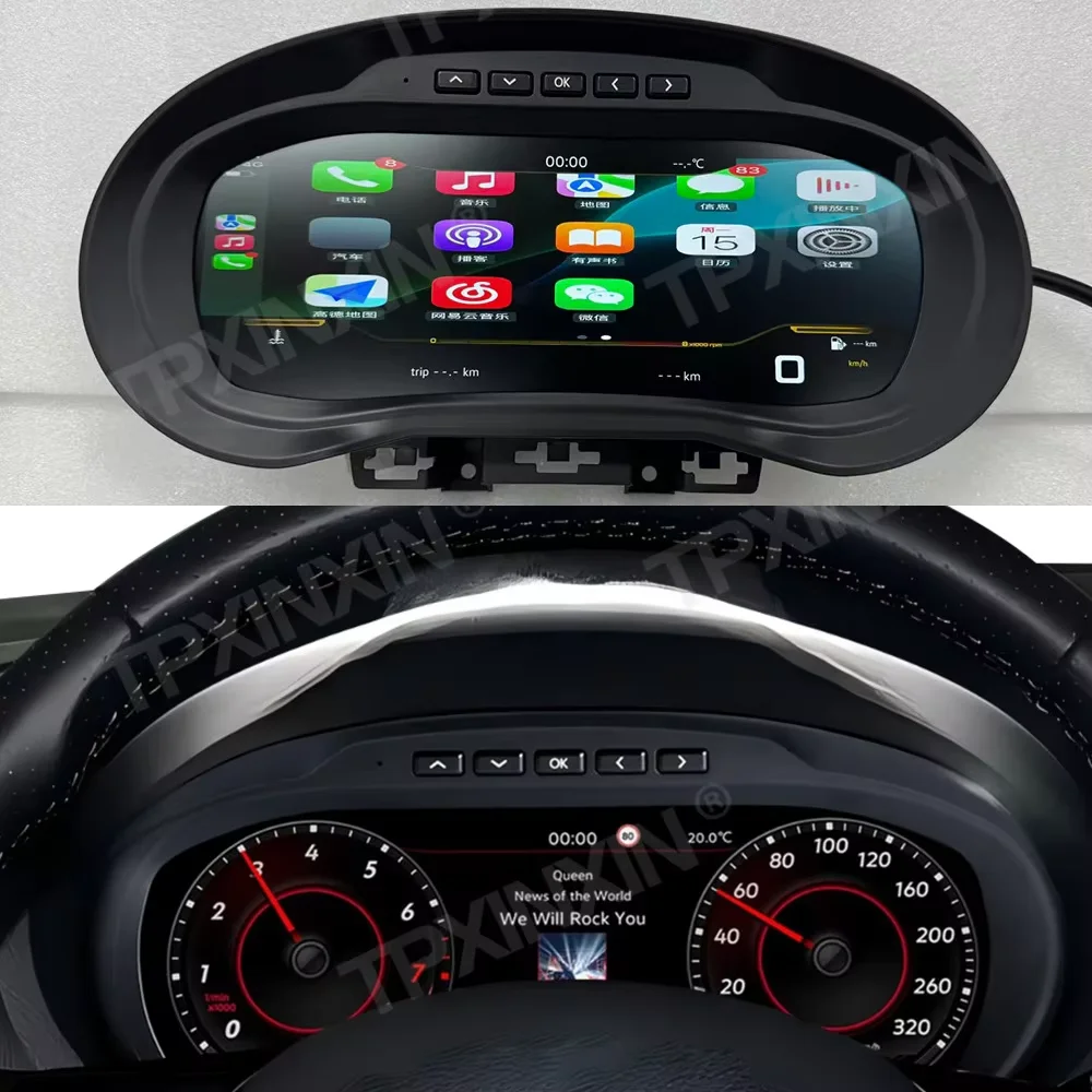 

Auto Dashboard Digital Cluster For Volkswagen Polo 2012-2018 Car Instrument Panel Carplay Navi Odometer Speedometer Head Unit