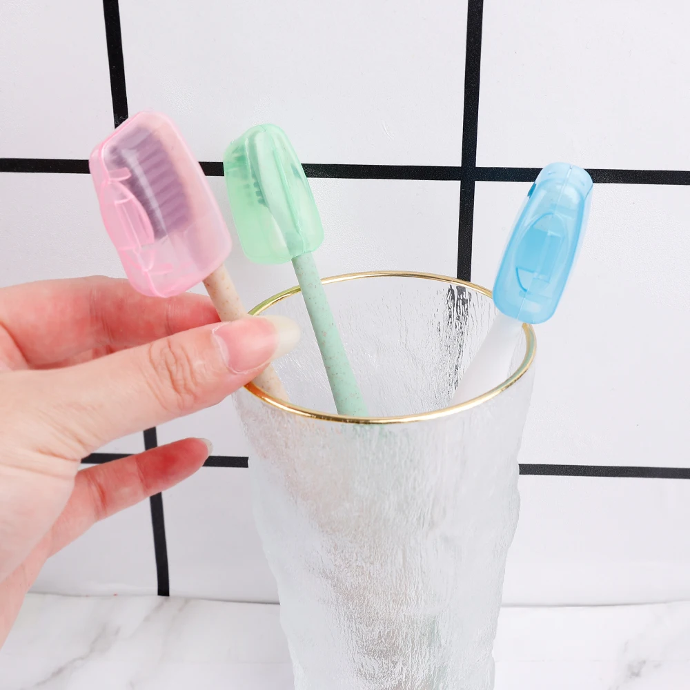 50/5Pcs Portable Toothbrush Cover Holder Waterproof Toothbrush Head Covers Protector For Outdoor Office Home Bathroom Organizer