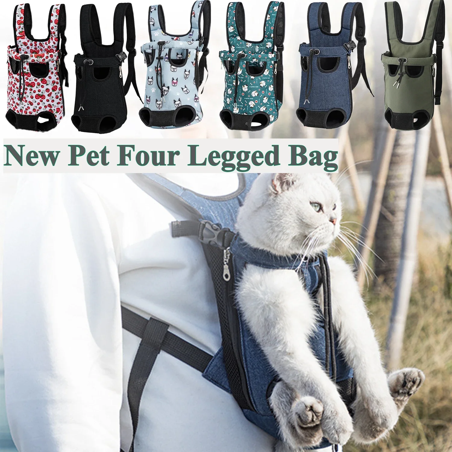 

Adjustable Pet Dog Backpack Outdoor Travel Cat Carrier Bag Small Dogs Breathable Shoulder Puppy Kedi Carring Bags Pet Products