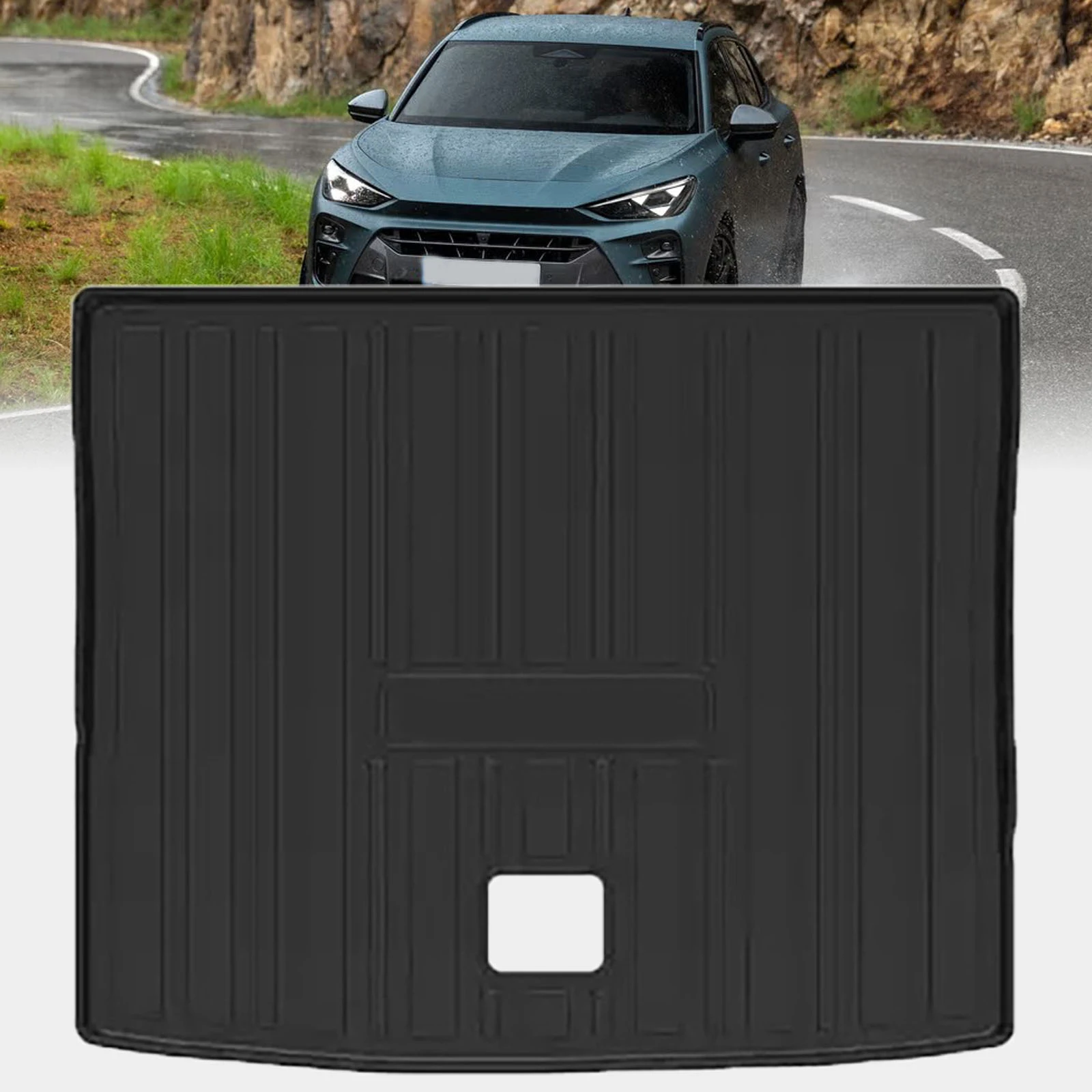 for Cupra Terramar 2026 2025 2024 LHD/RHD TPE Trunk Mat with Seat Back Cover Full Coverage Easy Installation Accessories