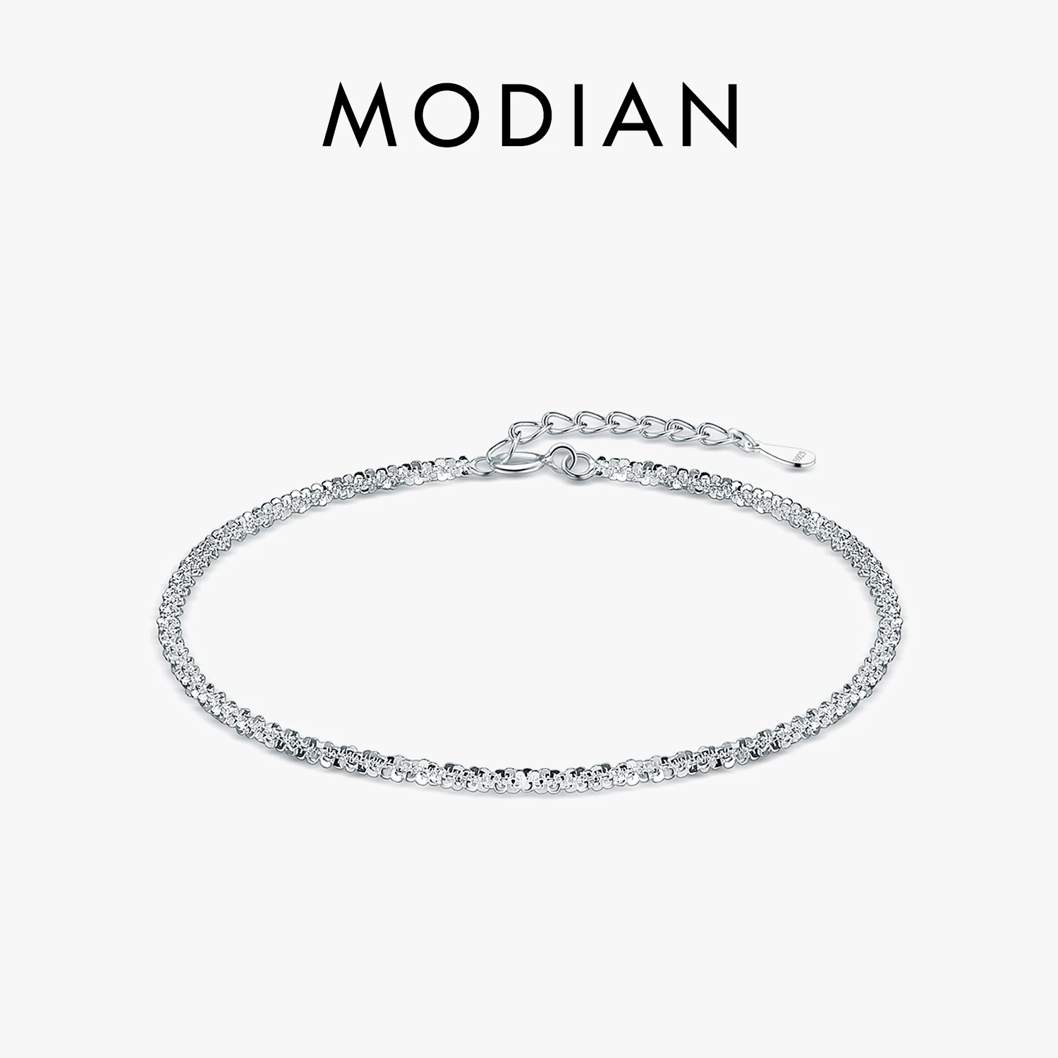Modian Authentic 925 Sterling Silver Simple Cute Female Bracelet For Women Classic Charm Exquisite Sterling Silver Jewelry Gift