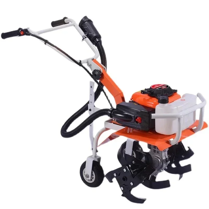 Tillage Machines Two stroke Agricultural Garden Tools Gasoline Minitype Rotary Tiller Outdoor Multi-function Lawn Mower Micro