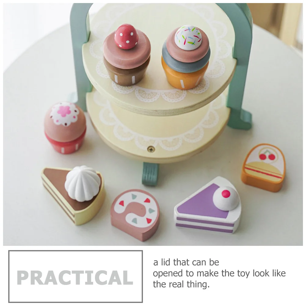 مجموعة واحدة من أدوات المائدة الصغيرة لمحاكاة الكب كيك، صناعة متقنة، أدوات مائدة المطبخ الصغيرة للأطفال الصغار، لعبة ديكور المنزل للأطفال