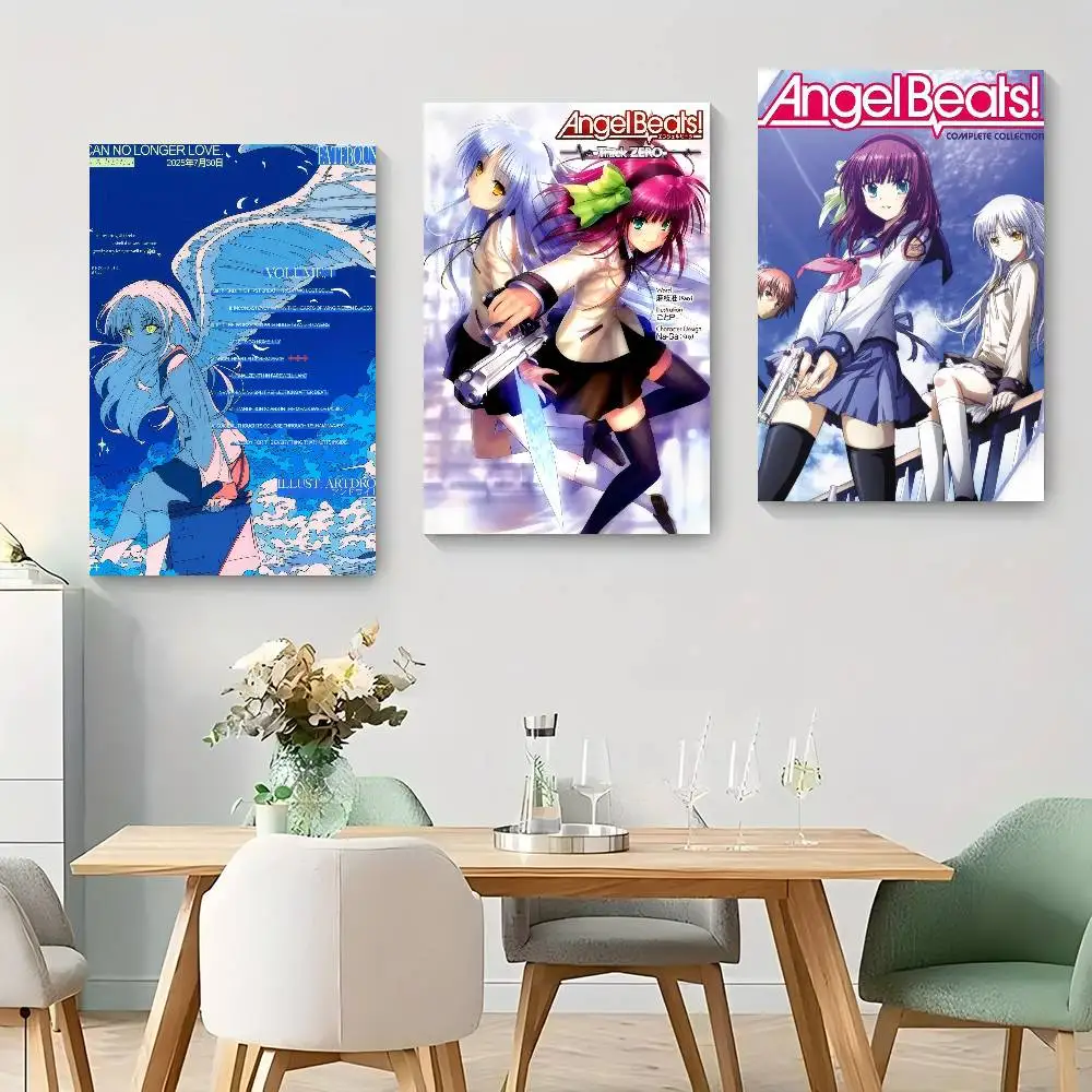 Angel Beats Emotional_Anime Classic Vintage Posters HD Quality Wall Art Retro Posters for Home Room Wall Decor