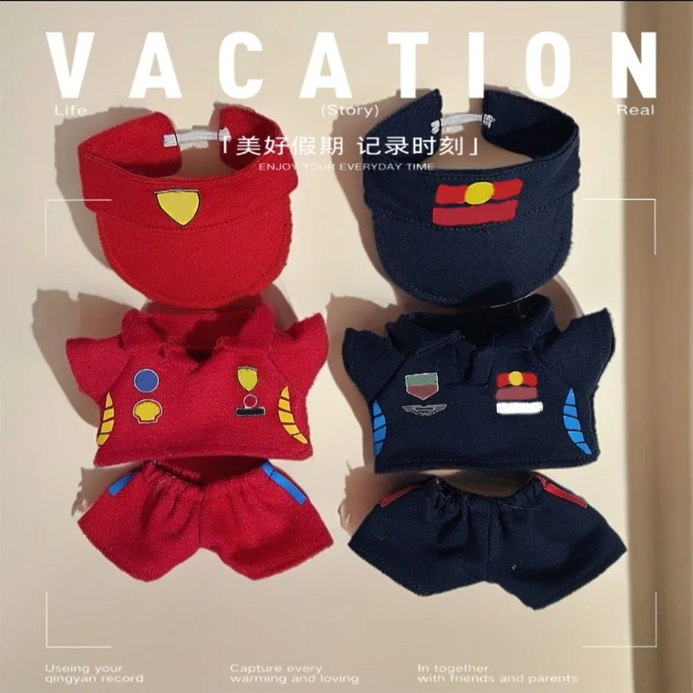 

Compatible with 17cm Labubu Doll Outfits Designer Luxury Hat Cool Clothes Labubu Overall Plush Toy Clothe Labubu Doll Accessorie