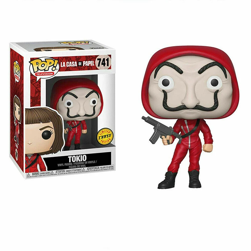 FUNKO POP La casa de papel Vinyl Figure #741 #743 TOKIO Collection Action Figure Toys House of Paper Money Heist Gifts for Kids