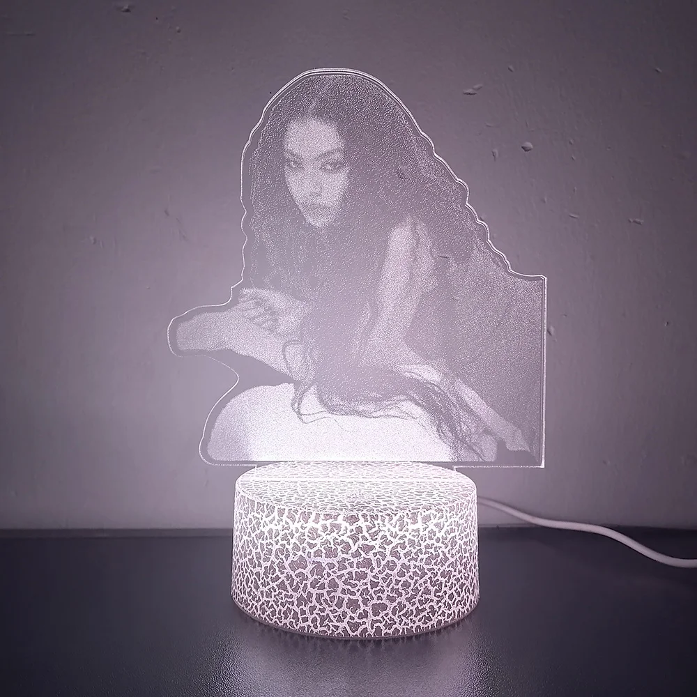 Charli XCX 3d Led Lamp For Bedroom Custom Stars Writable Name Bedside Night Light Table Ornaments Holiday Gifts