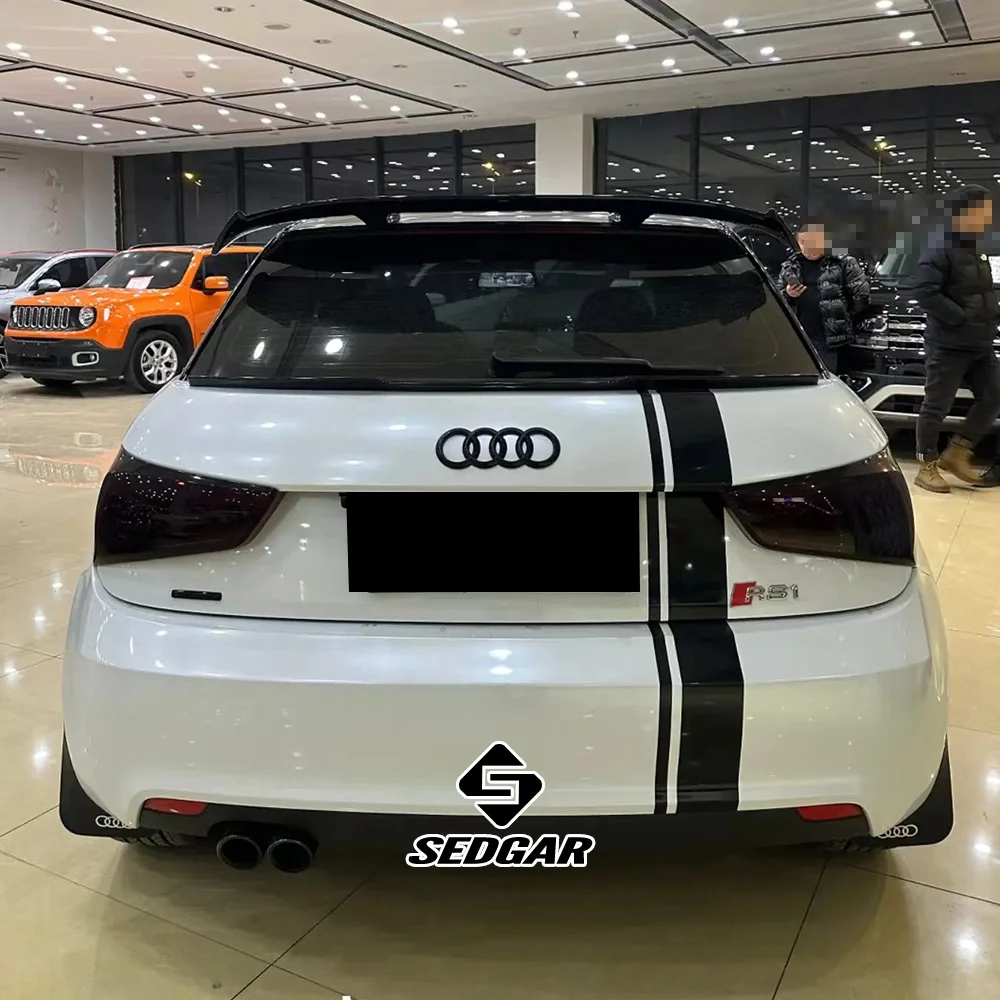 For 2010-2023 Audi A1 Hatchback Spoiler High quality ABS Plastic Unpainted Gloss Black Roof Rear Spoiler Trunk Boot Wing Spoiler