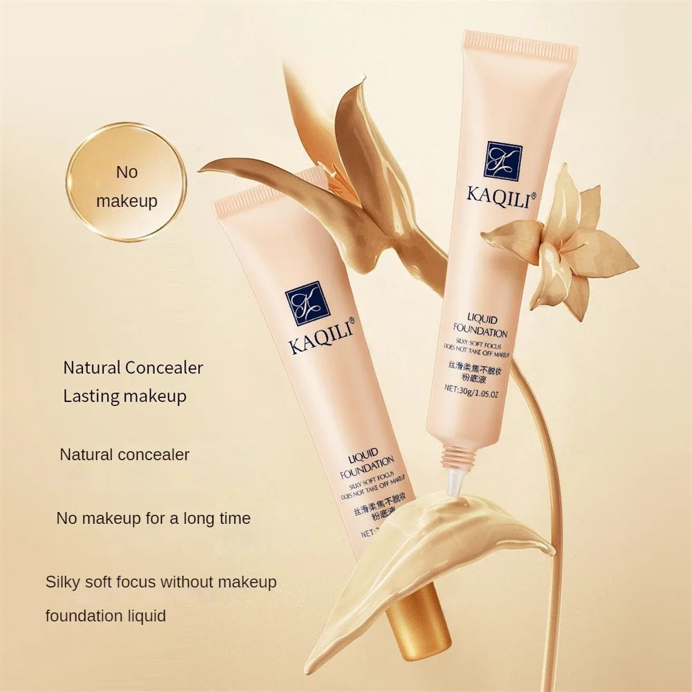 Liquid Foundation Lasting Brighten Skin Tone Easy To Apply Bottom Makeup Facial Concealer Facial Contour Brighten Cover Acne