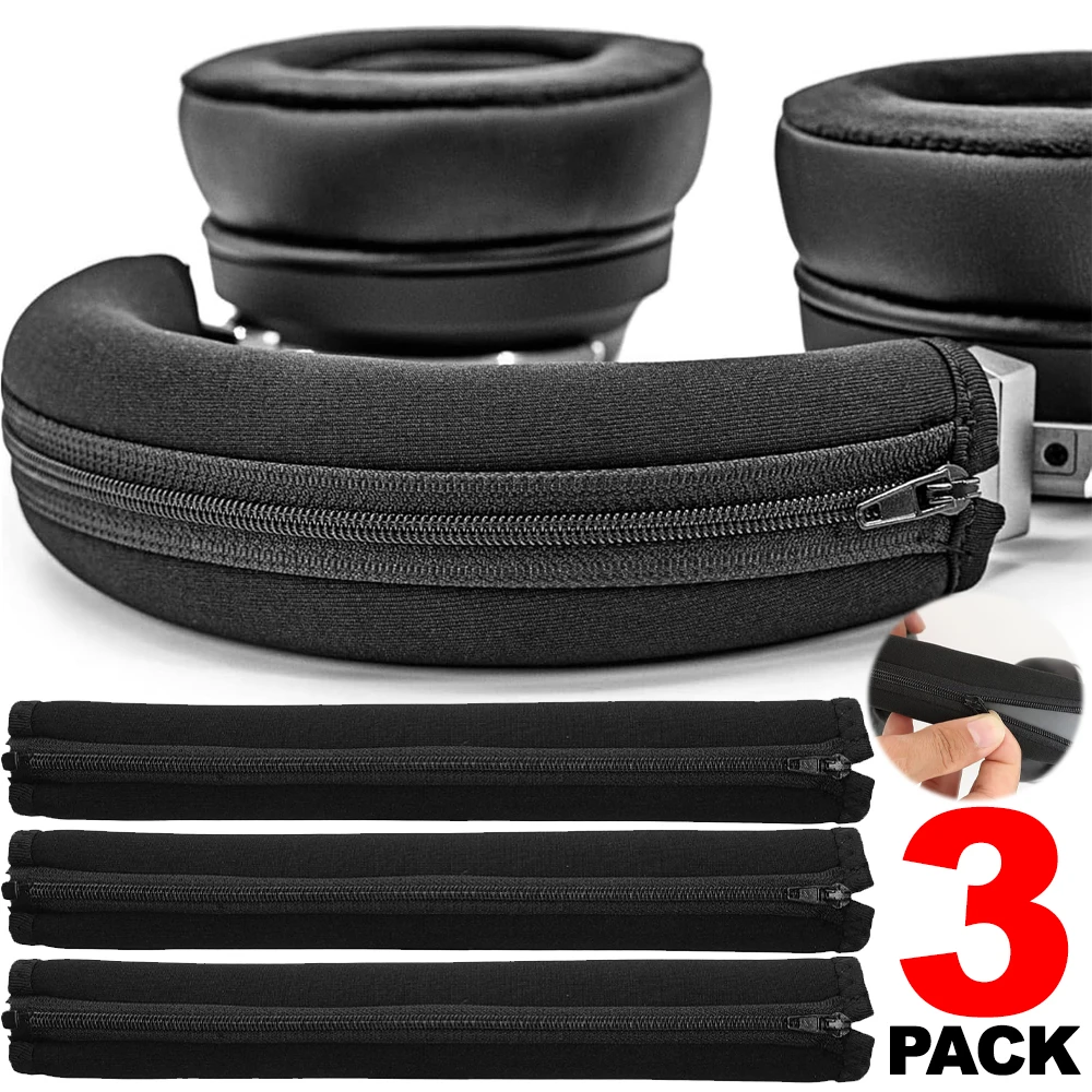 1/2/3PCS Headsets Head Beam Cover Portable Zipper Protective Sleeve for Audio Technica ATH-M30 M40 M50 M50X M50S M40X M20X M30X view 2