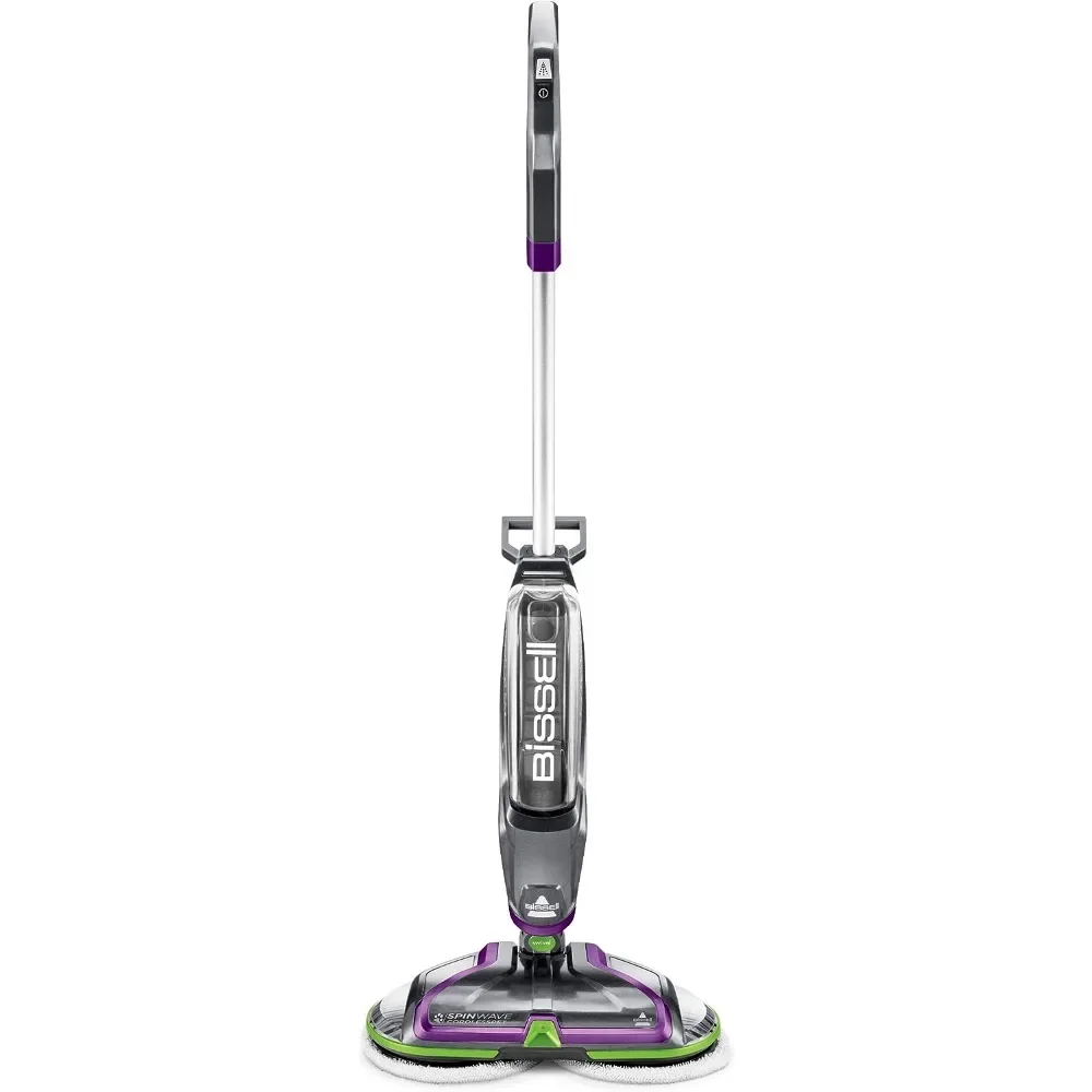 Cordless PET Hard Floor Spin Mop, On-demand Spray, 20 Minutes of Cordless Runtime, Powerful Spinning Mop Pads