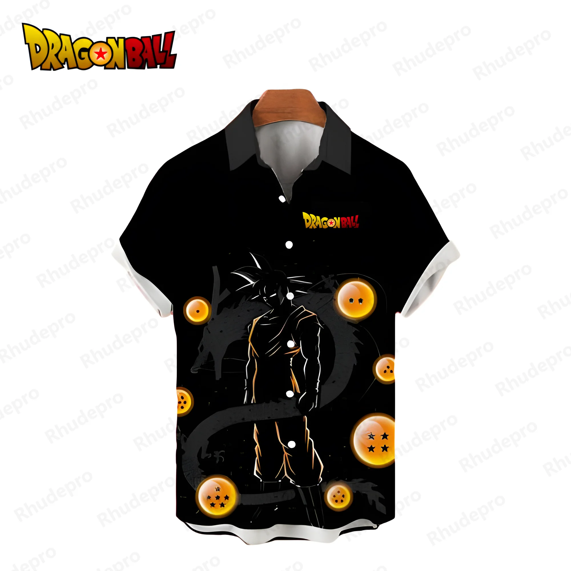 

Men's Shirts Vegeta Dragon Ball Z Goku Beach Style Men's Social Shirt Anime Summer Blouse Oversized Harajuku Short Sleeve 2024