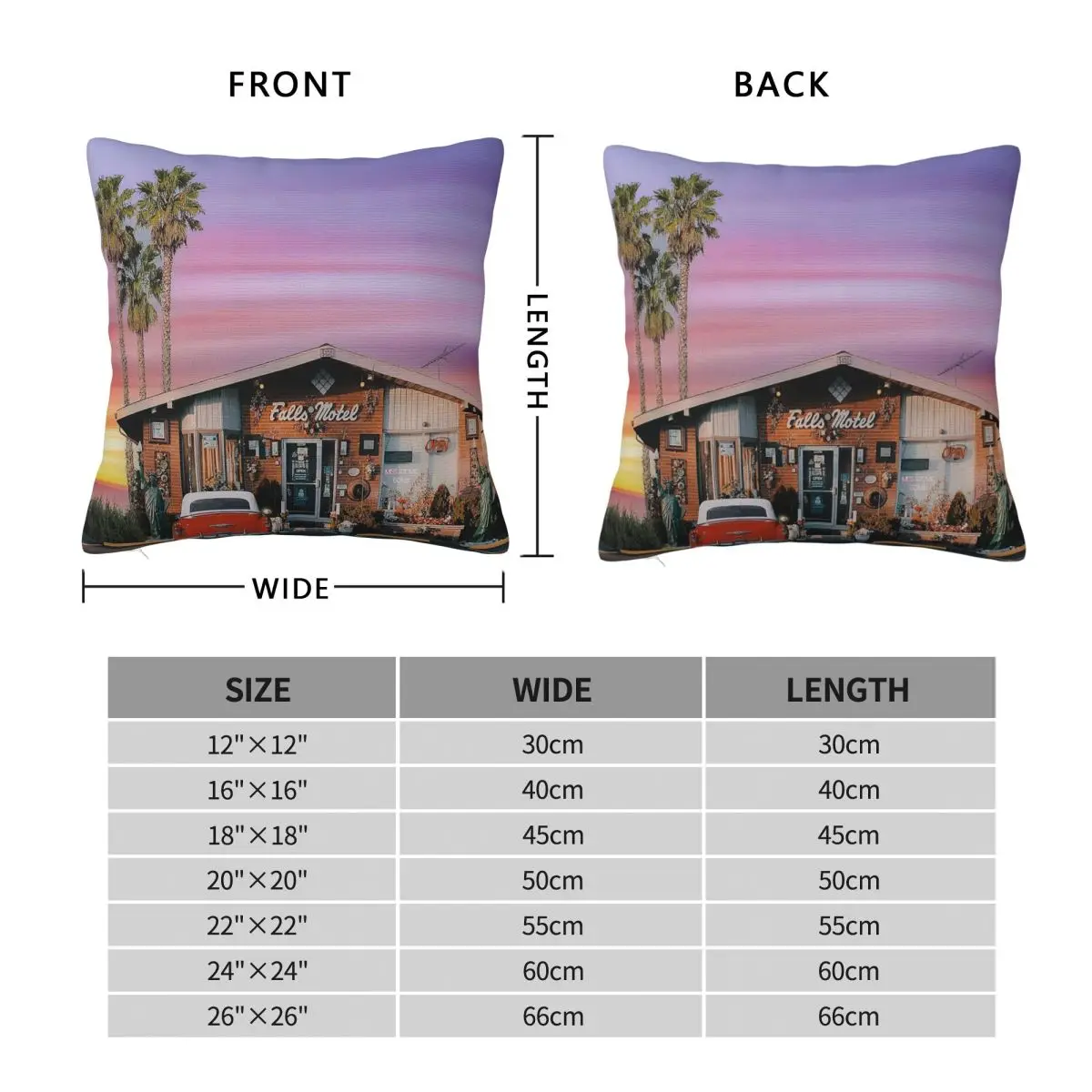 Old Motel On The Highway Pillowcase Polyester Linen Velvet Printed Zip Decor Bed Cushion Cover