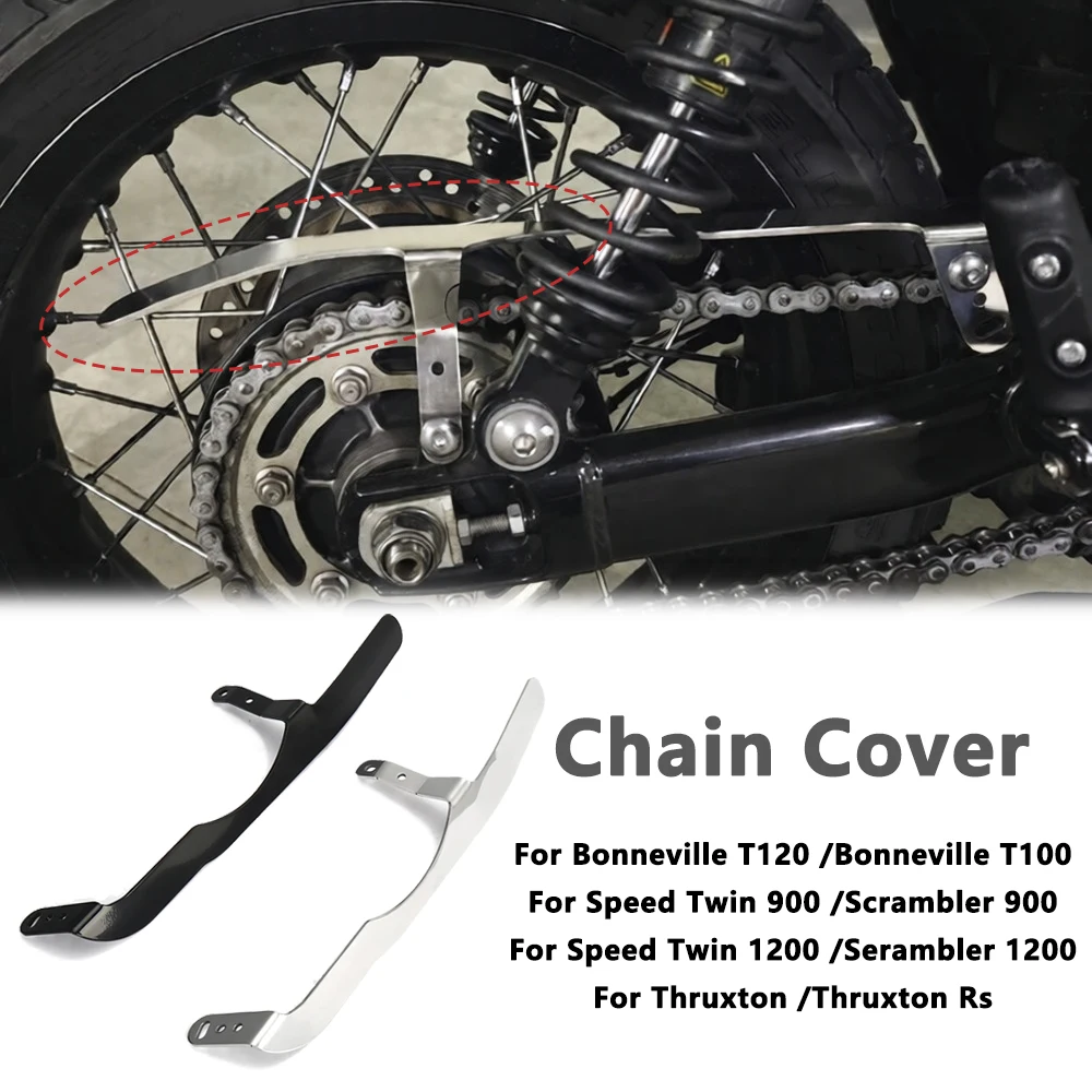 

Motorcycle Chain Guard Protctor Cover For Bonneville T100 T120 Thruxton RS Speed Twin Scrambler 900 1200 Rear Sprocket Cover