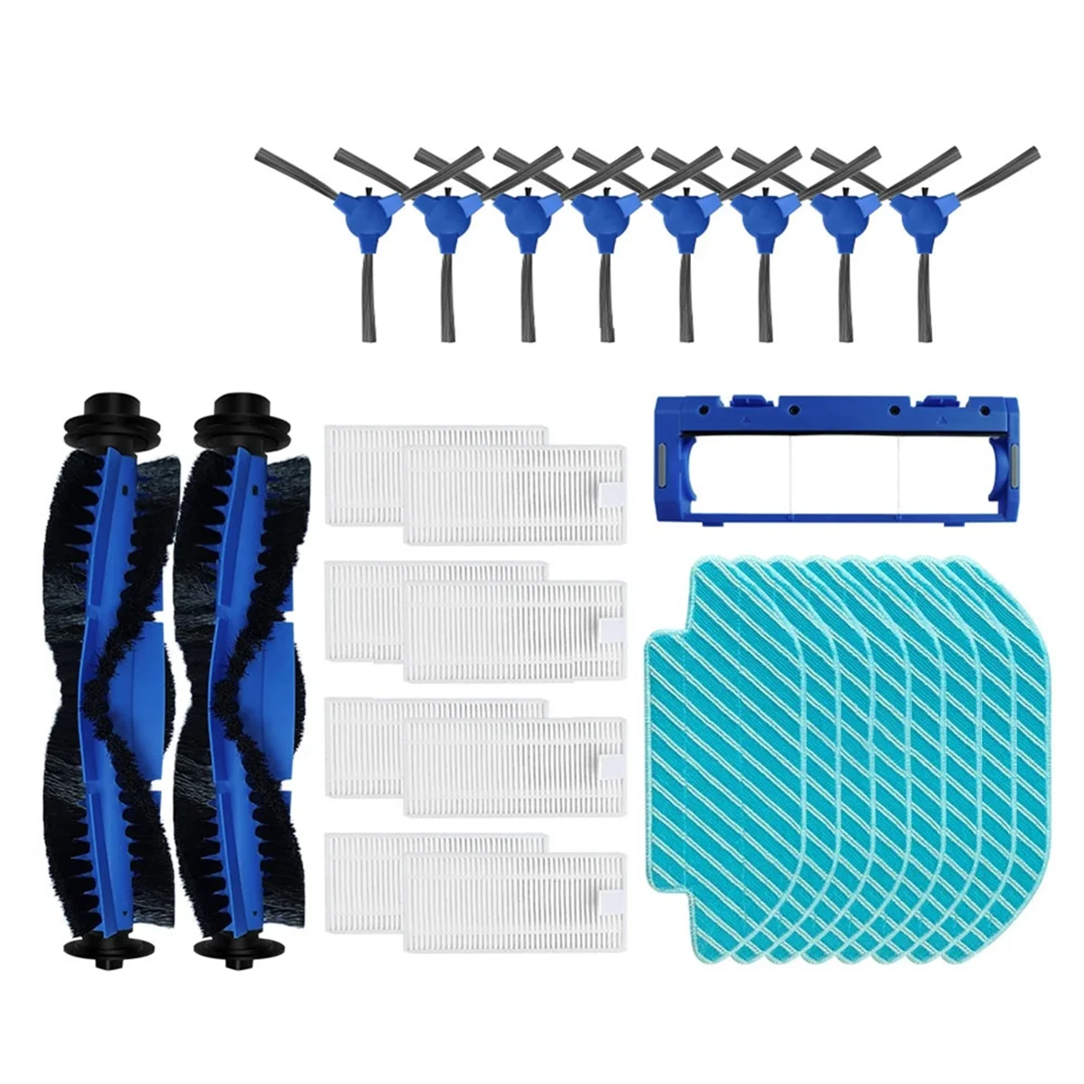 For 2290 Panoramic Main Side Brush Cover Hepa Filter Mop Cloths Wipe Rag Replacement Spare Part Accessories