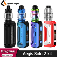 Original Geekvape S100 Aegis Solo 2 Kit 100W BOX MOD Vape with Z Subohm 2021 Tank 5.5ml Z Coil E Cigarette Vaporizer