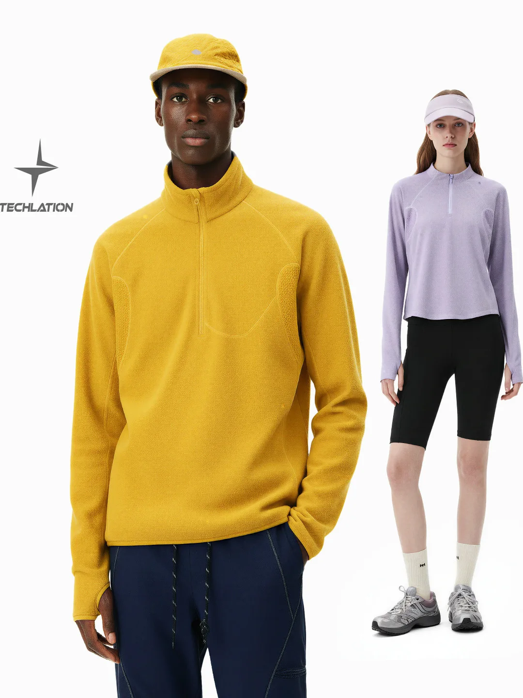 Glowing Box 2026SS Outdoor Lightweight Fce f Zipper Hoodie Long Sve Breathable Warmth Square Velvet Men's T-irt