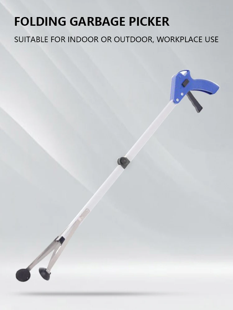 Waste Leaves Pick Folding Trash Pickup Tool Strong Rubber Suction Cups Reacher Grabber Tool for Indoor/Outdoor/Workplace/Home
