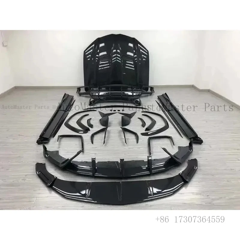 T Style Dry Carbon Fiber Body Kits for Front Lip Rear Diffuser Side Skirts Spoiler