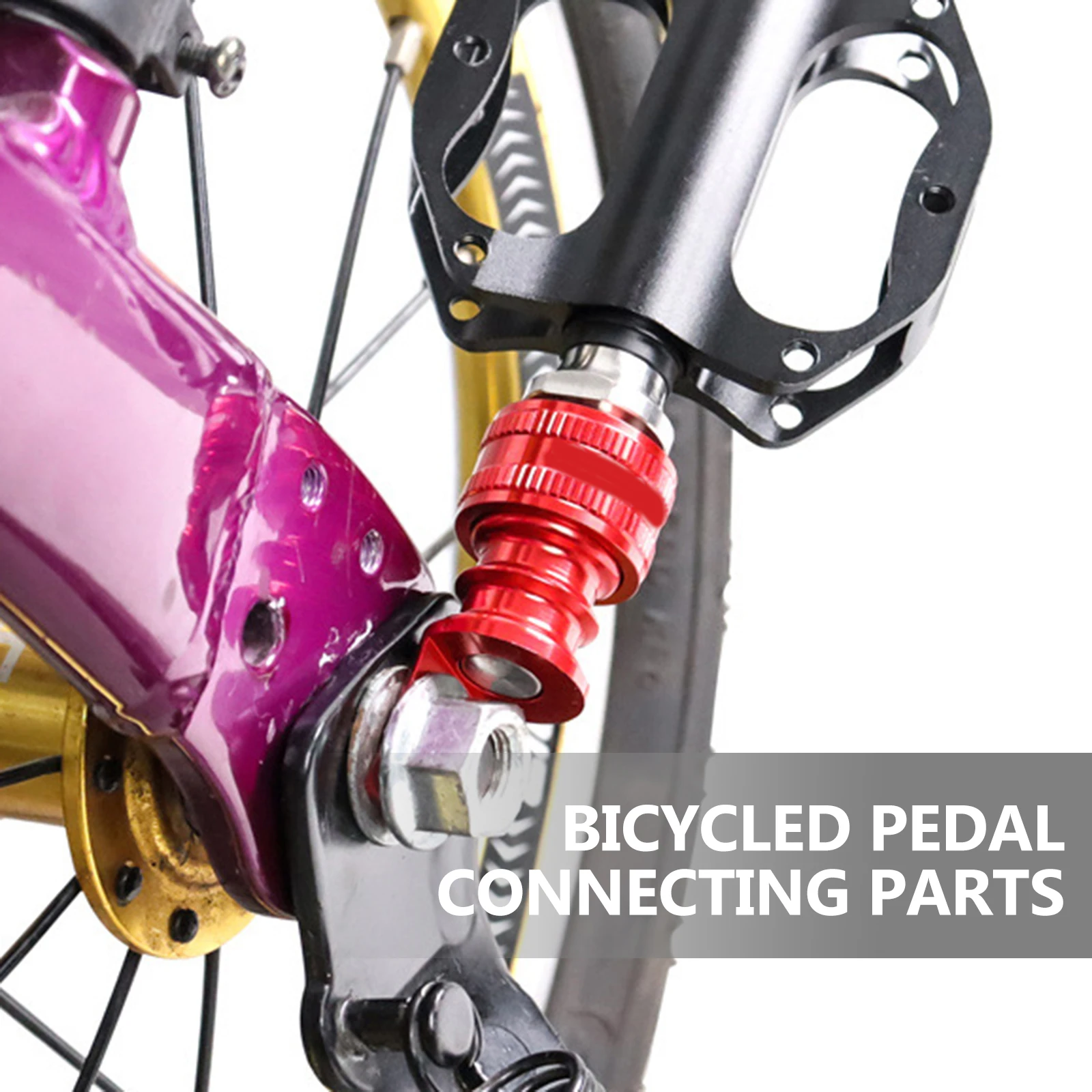 1Set Folding Bike Pedal Buckle Quick Release Easy to Carry and Store Bike Parts Pedal Removal Tool Quick Release Buckle