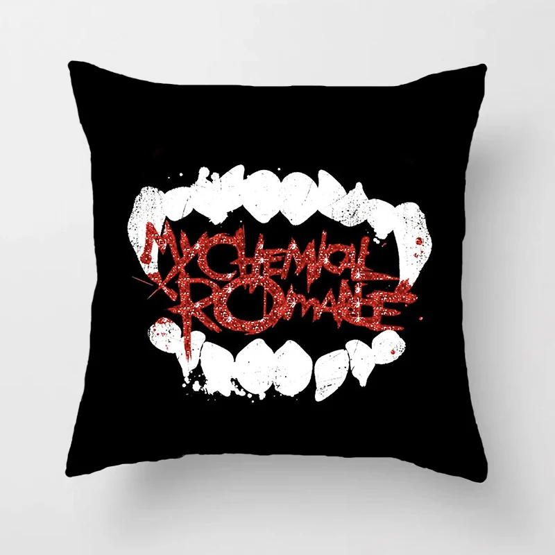 Rock Band My Chemical Romance Cushion Cover for Sofa Pillow Case Cover Seat Car Throw Pillowcase 45X45cm For Home Decorative 169