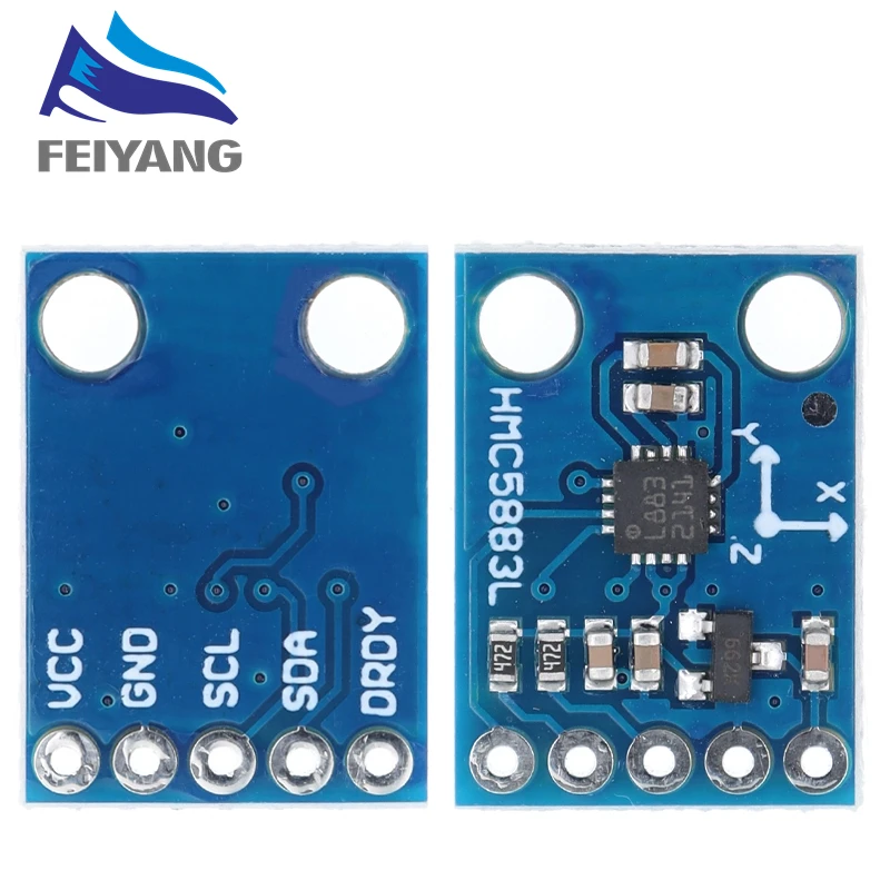 GY-273 3V-5V HMC5883L Triple Axis Compass Magnetometer Sensor Module Three Axis Magnetic Field Module For Arduino