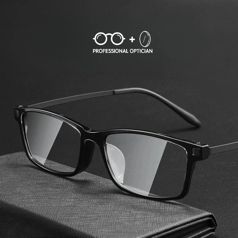 

Rubber Titanium Casual Full Frame High Degree Myopia Hyperopia Astigmatism Anti Blue Light Prescription Optical Glasses
