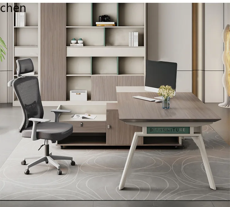 ZML Office Desk Simple Modern Executive Manager Desk Office Desk Set
