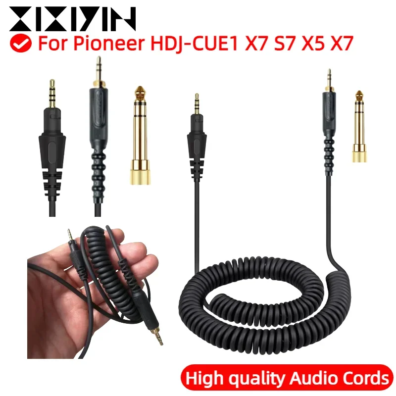 

XIXIYIN Replacement Earphone spring audio cable For Pioneer HDJ-CUE1 X7 S7 X5 X7 Electronics Accessories Spring Line CUE1BT