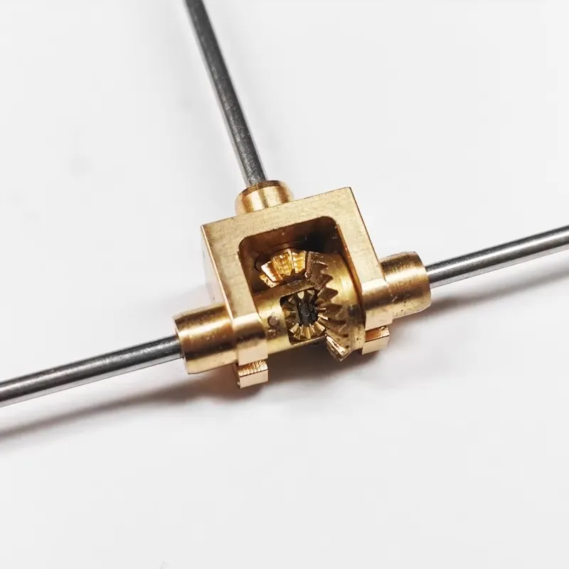 Mini Differential with Frame, Rear Axle for Miniature Car Model, Toy Car Axle Drive, Small Scale Static Modification