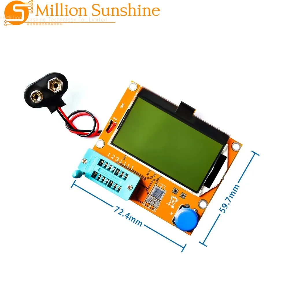 LCR-T4 ESR Meter Transistor Tester Diode Triode Capacitance SCR Inductance New M12 dropship