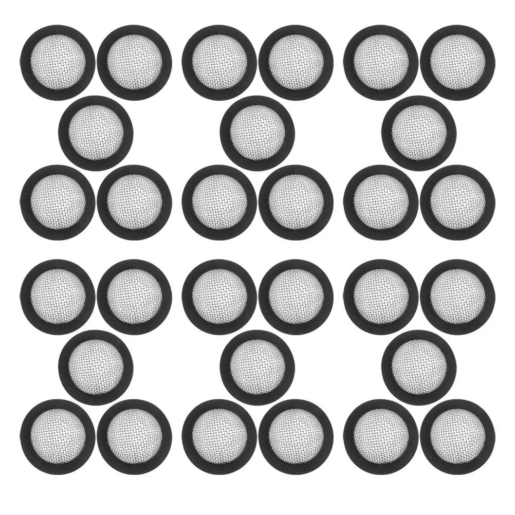 30Pcs Hose Filter Washers Stainless Steel Rubber Gasket O-Ring Leak Prevention Garden Shower Hose Connector Screen Strainer