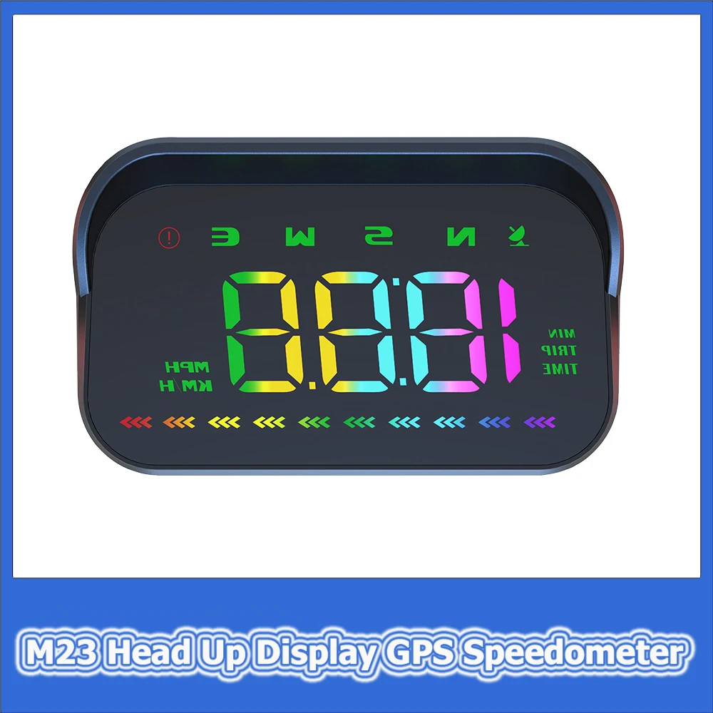 

M23-COLOR GPS Speedometer Head Up Display with Compass Windshield Projector with Overspeed Alarm Fatigue Driving Reminder