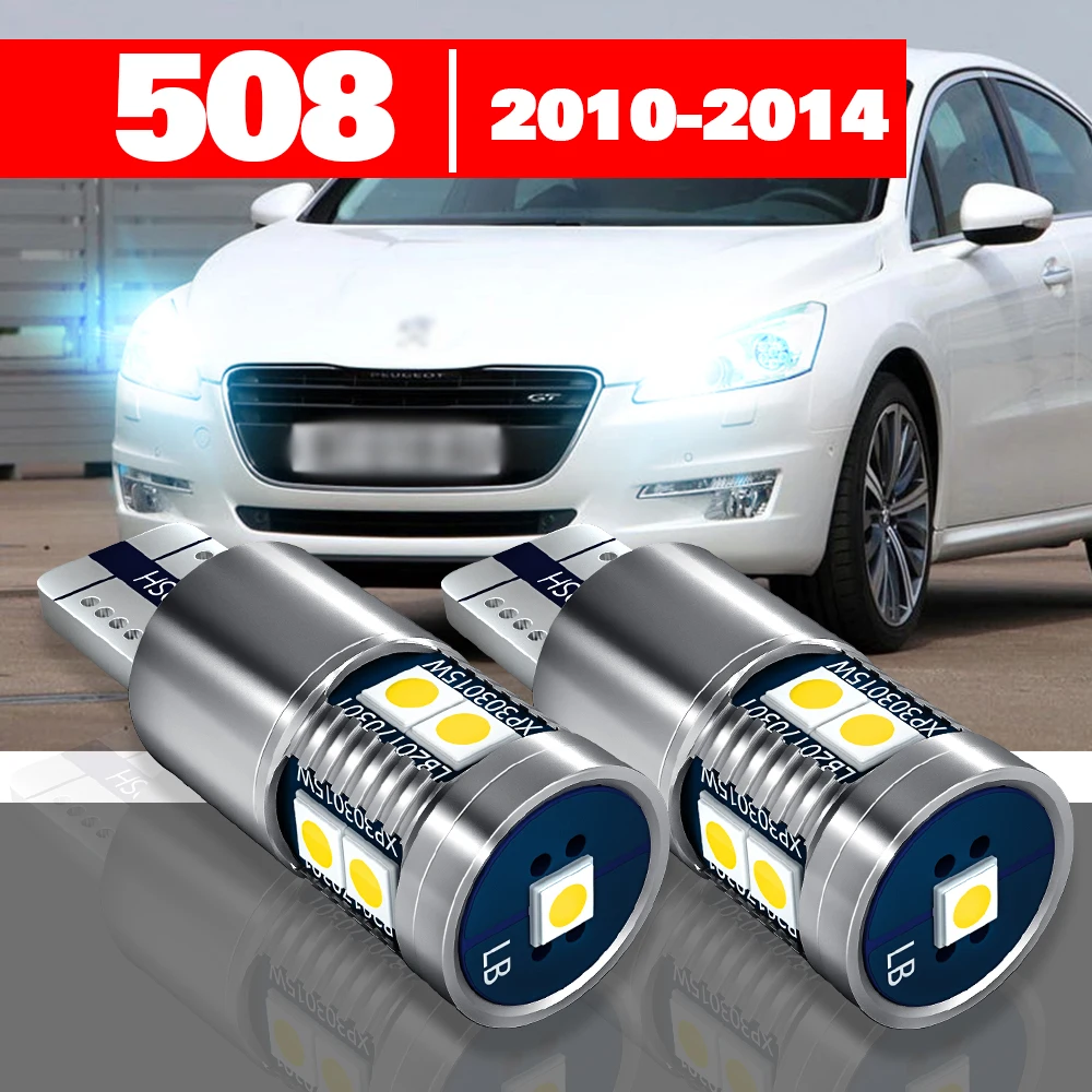 

For Peugeot 508 1 2010-2014 2pcs LED Parking Light Clearance Lamp Accessories 2011 2012 2013