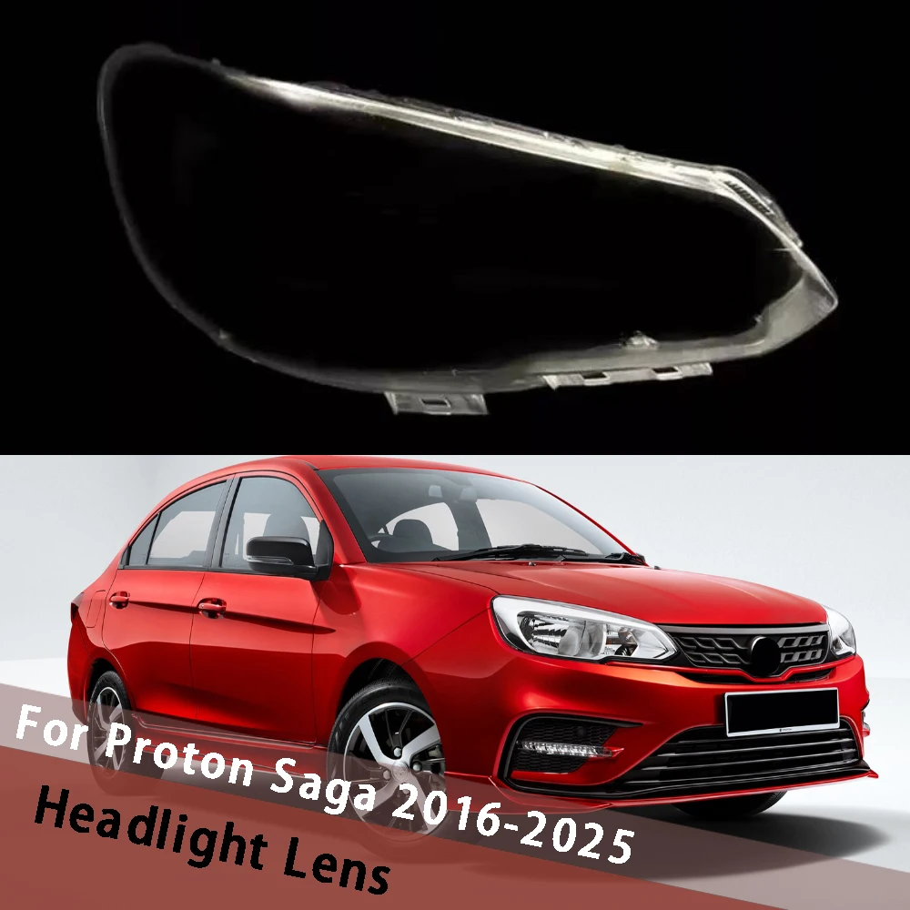 For Proton Saga 2016-2025 Headlight Lens Cover Shade Transparent Lampshade Headlamp Shell Plexiglass Auto Replacement Parts