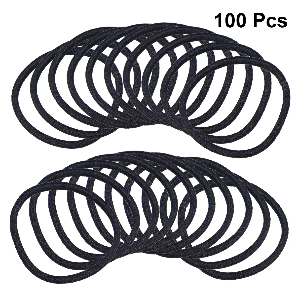 100Pcs Simple Hair Tie Hair Rope for Women Girls Stretch Ponytail Holder Seamless Daily Wear Accessory Chic Style Easy Outfit