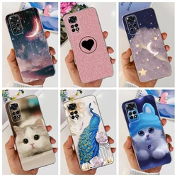 For Redmi Note 11 Pro 5G Case Soft Clear TPU Cover For Xiaomi Redmi Note 11 11 Pro Plus Cartoon Phone Case Redmi Note 11 4G Etui