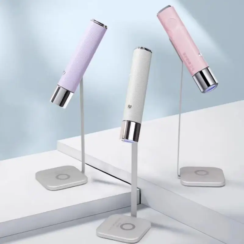Fashionable New Pink New Rechargeable Handheld Mini Ultraviolet LED Gel UV Lamp