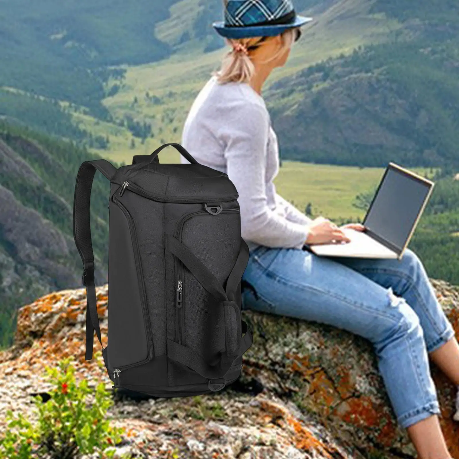 

Travel Backpack Adults Overnight Bag Handbag Tote Bag Comfortable Travel Duffle Bag for Workout Exercise Outdoor Camping Sports