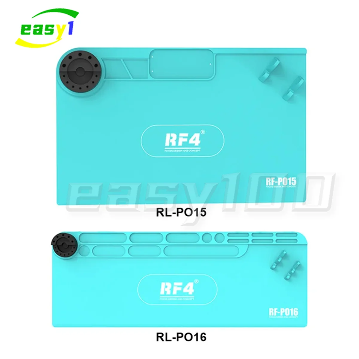 RF4 RF-PO15 PO16 Universal Silicon Working Pad with Storage Bracket High Temperature Resistance Mobile Phone Repair Mat