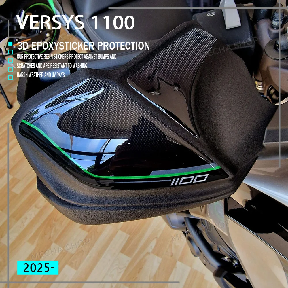 Motorcycle Handguard Protective Decorative Sticker For Kawasaki Versys 1100 Versys1100 2025- Accessories 3D Resin Sticker