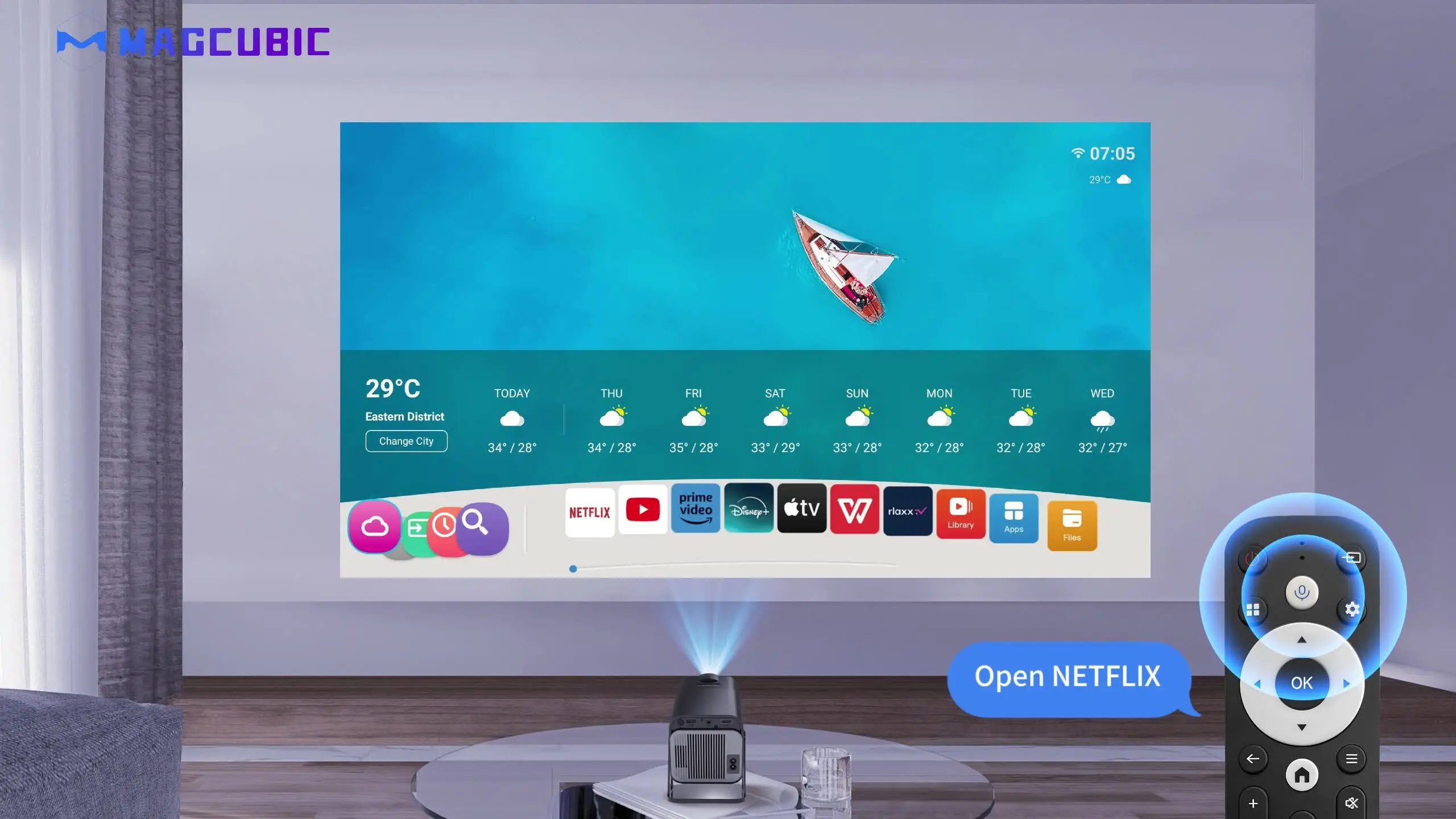 Magcubic HY320 NTV Netflix 公式ライセンス Android 13