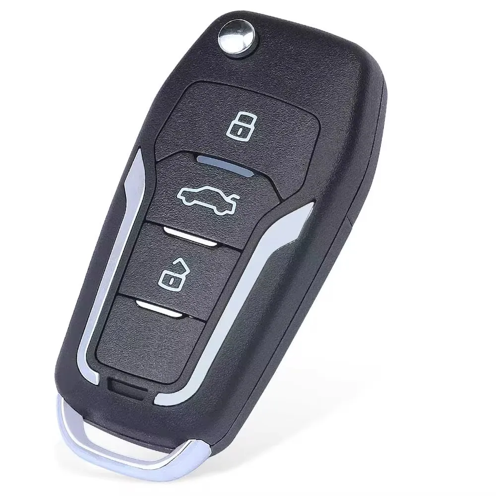 KEYECU 3 pulsanti 433MHz ID40 Chip per Opel Astra G Zafira B 1998-2004 Auto aggiornato Flip Remote Key Fob P/N: 6239052, 93176615