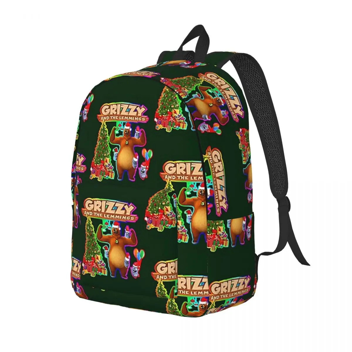 Grizzy And The Lemmings Student Backpack School Bag Hiking Travel Daypack for Men Women Bookbag Shoulder Bags
