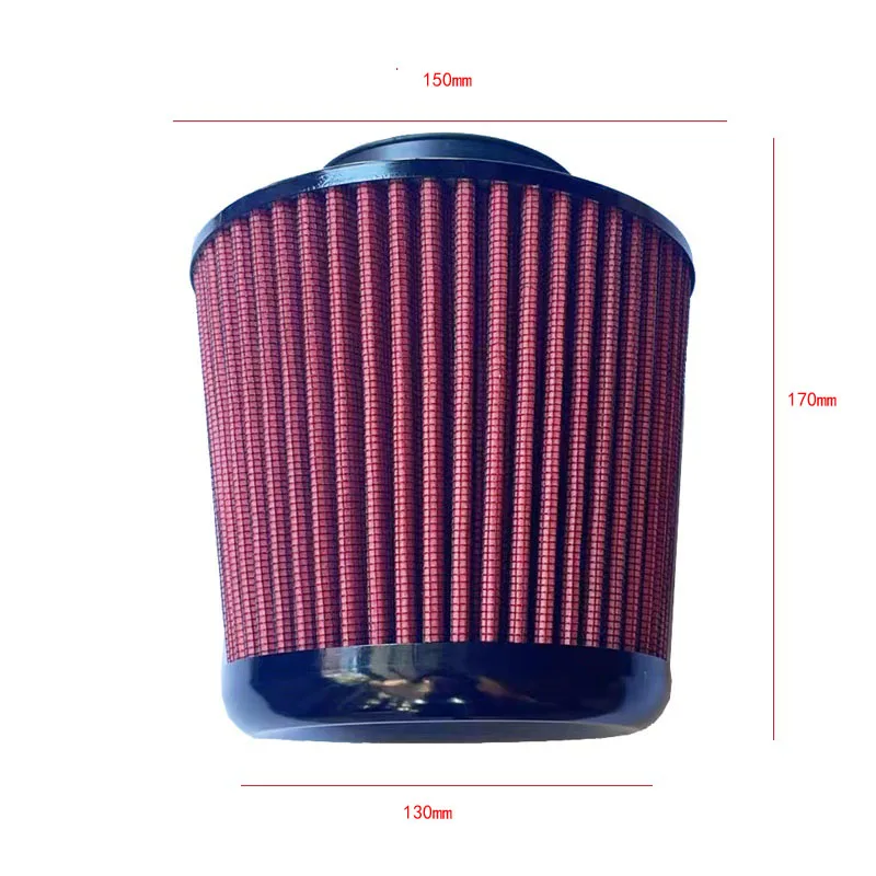 60mm 70mm 76MM High Flow Cold Cone Air Intake Filter 3inch Universal for Racing Sport Car Engine Air Intake Pipes Washable