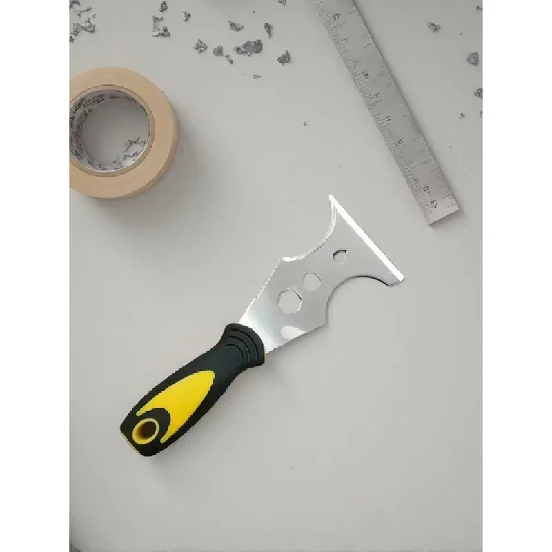 1PC 15-in-1 Multi-Use Stainless Steel Putty Knife with Paint Scraper Wallpaper Can Opener - Home DIY Construction Tool
