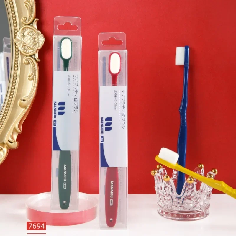 Ten Thousand Soft Bristled Toothbrushes Widen Eco Friendly Portable Fiber Bursh Premium Oral Hygiene Care Зубная Щетка