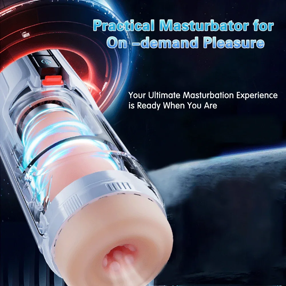 Automatic Masturbator for Men Artificial Vagina Blowjob Suck Machine Heating Vibrator Male Prostate Massager Cup Adult Sex Toys