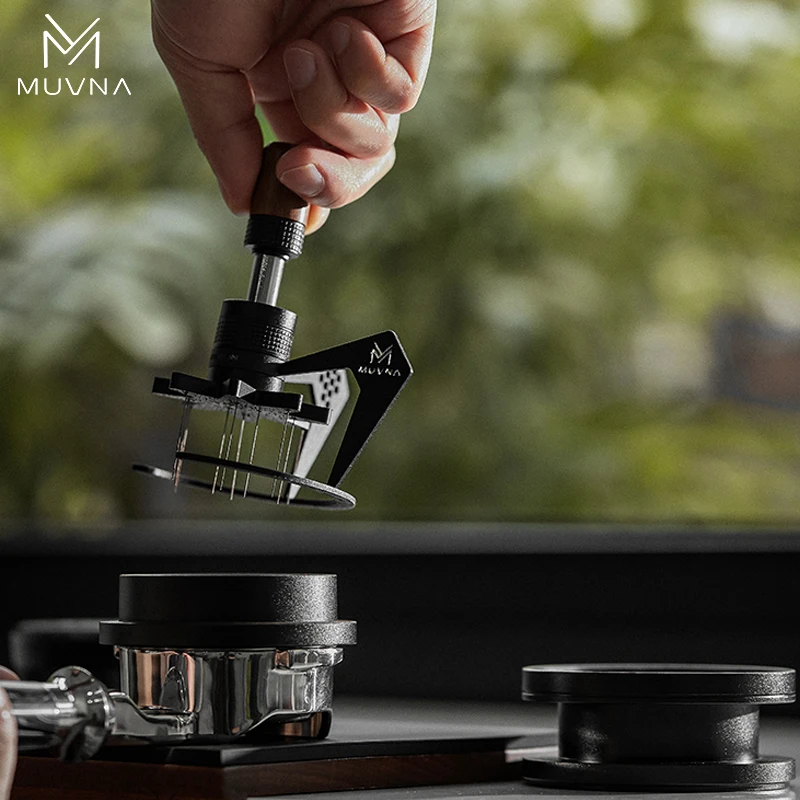 

MUVNA Mantis WDT Distribution Tool, 51/53/58mm Espresso Stirrer Distribution Tool for Barista - Rotary Espresso Stirrer